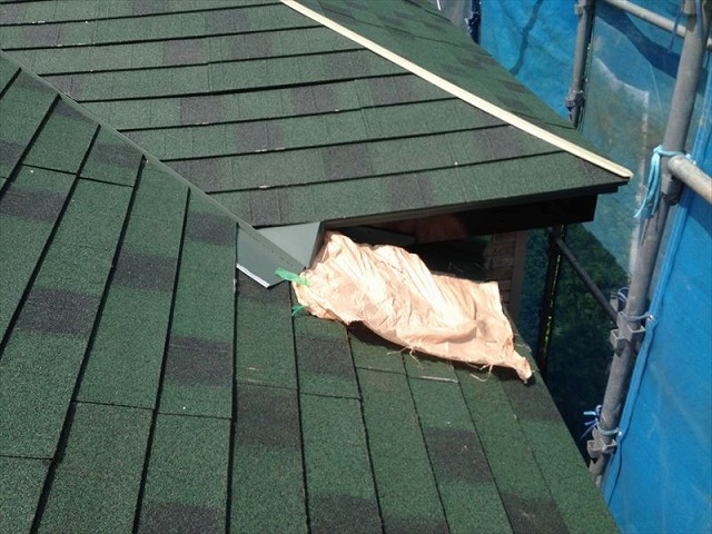 棟板金の施工完了